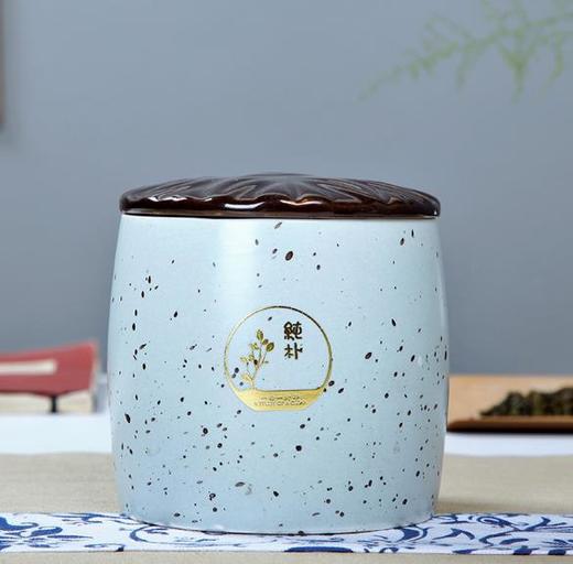 【茶叶罐】亚光喷点茶叶罐陶瓷 茶叶包装盒 小号储藏罐3两 商品图6