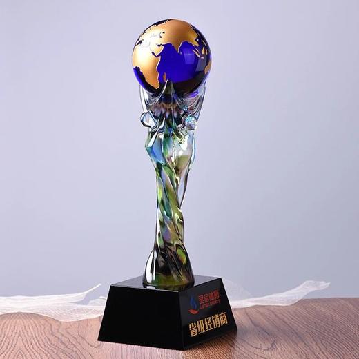 琉璃奖杯 奖牌水晶奖杯定做创意奖杯足球奖杯大力神杯 商品图1