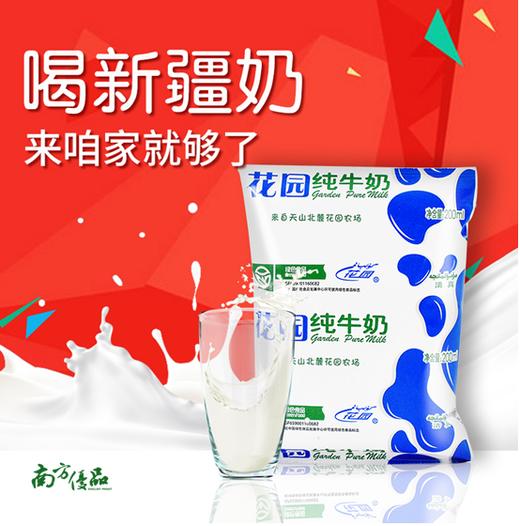 【拍前请看温馨提示】新疆纯牛奶 花园牛奶  200g一袋 商品图1