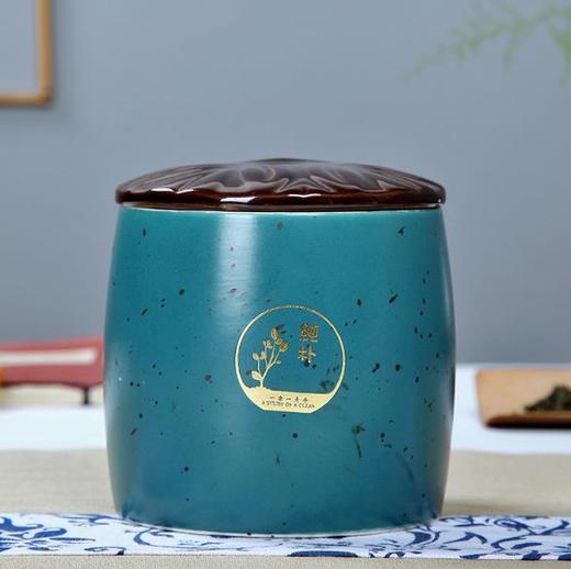 【茶叶罐】亚光喷点茶叶罐陶瓷 茶叶包装盒 小号储藏罐3两 商品图1