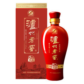 52度 泸州老窖八年窖 头曲酒 酒庄红8.3号 500ml    泸州老窖官方旗舰店