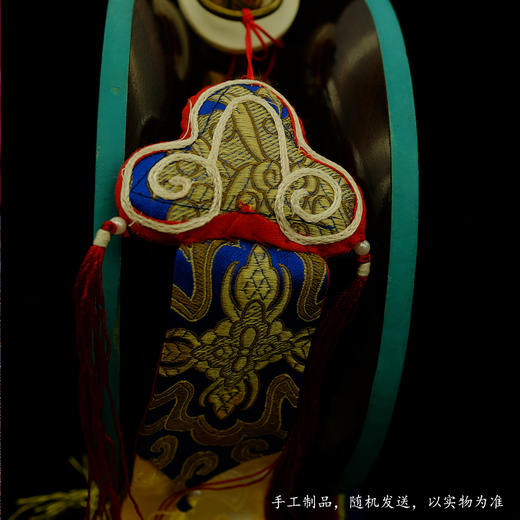 尼泊尔手工精美桑旦木羊皮法鼓断法鼓古萨里密宗法器配送鼓套鼓幡