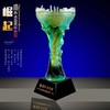 琉璃奖杯定制 水晶 奖牌 比赛颁奖纪念品 现货奖座 免费刻字 商品缩略图0