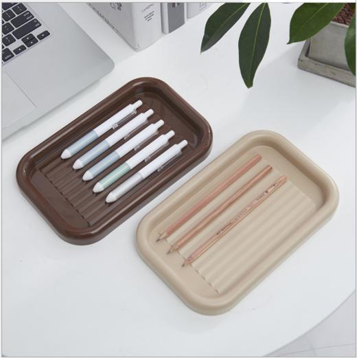 【办公室用品】*简约笔盘桌面多用小托盘办公收纳小物品笔筒盘 文具收纳盘 商品图2