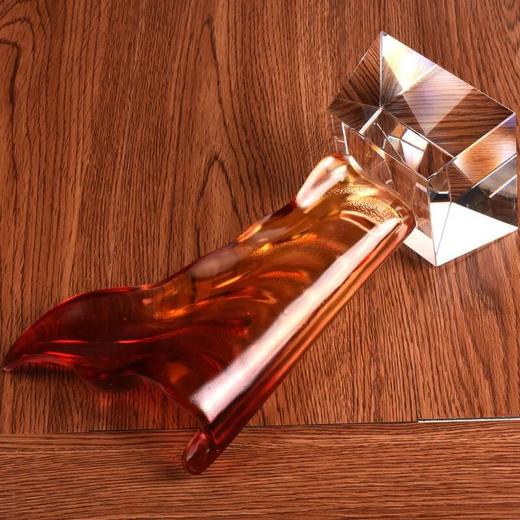 先进工作者奖杯 红旗奖杯 旗手奖杯琉璃奖杯定制优秀党务工作奖杯 商品图4