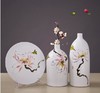 【陶瓷花瓶】景德镇陶瓷工艺品 时尚客厅家居手工摆件 陶艺三件套花瓶花插 商品缩略图0