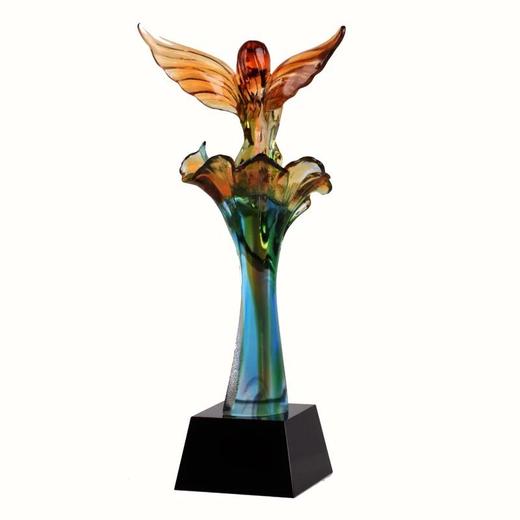集团庆典纪念品琉璃奖杯定制创意奖杯女神奖杯魅力女性领袖奖杯 商品图1