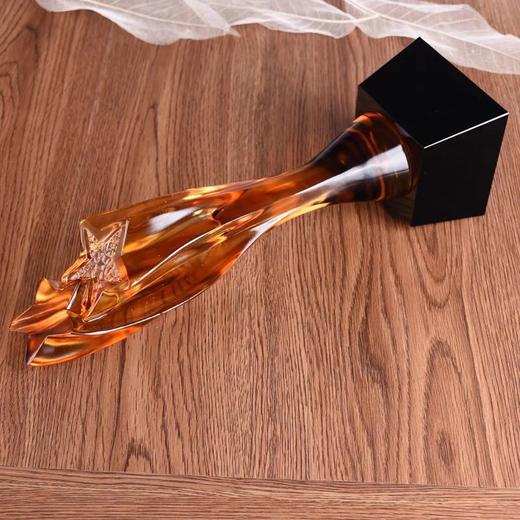 琉璃奖杯定制创意五角星奖杯定做水晶奖杯比赛水晶奖杯企业颁奖品 商品图4