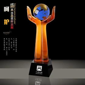 创意奖牌个性奖牌水晶奖牌免费刻字琉璃 定制水晶奖杯包邮