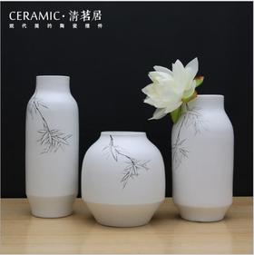 【陶瓷花瓶】景德镇客厅家居饰品陶瓷花瓶摆件 手绘现代简约工艺品