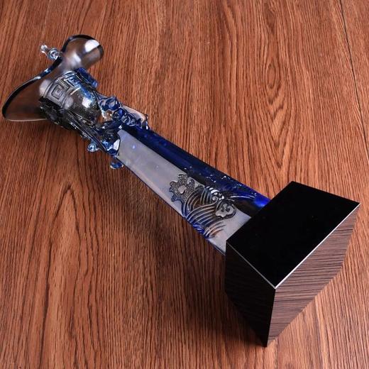 琉璃奖杯定制花纹奖杯纪念品定做传统古典花纹奖杯封侯加爵奖杯 商品图4