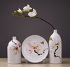 【陶瓷花瓶】景德镇陶瓷工艺品 时尚客厅家居手工摆件 陶艺三件套花瓶花插 商品缩略图3