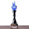 蓝色奖杯定制水晶创意奖杯琉璃奖杯个性纪念品定做企业表彰奖杯 商品缩略图3