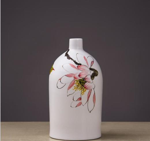 【陶瓷花瓶】景德镇陶瓷工艺品 时尚客厅家居手工摆件 陶艺三件套花瓶花插 商品图1