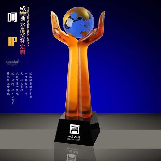 创意奖牌个性奖牌水晶奖牌免费刻字琉璃 定制水晶奖杯包邮 商品图2