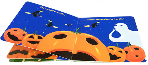 英文原版Five Little Pumpkins 五个小南瓜万圣节儿歌童谣纸板书 商品图1