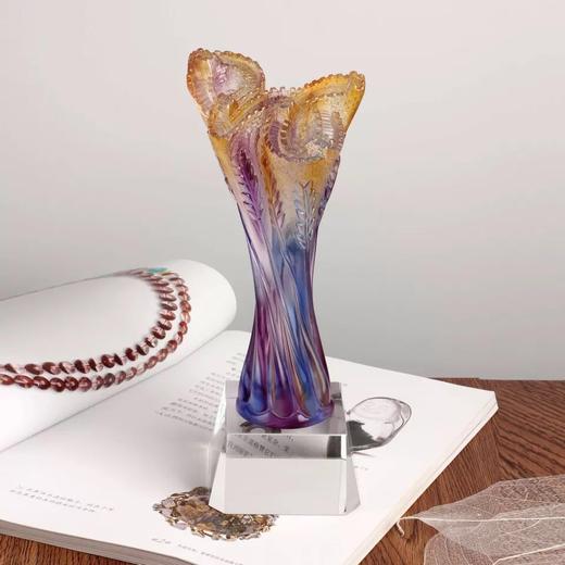 丰收中国奖杯定制镀金奖杯纪念品定做奖杯创意琉璃奖杯刻字 商品图2