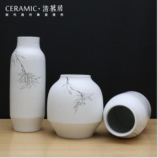 【陶瓷花瓶】景德镇客厅家居饰品陶瓷花瓶摆件 手绘现代简约工艺品 商品图2