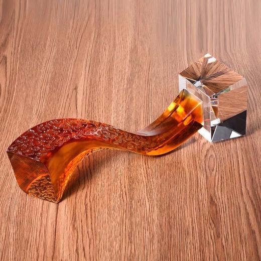 琉璃奖杯定制桌面摆件开业纪念品企业表彰奖品奖杯定做高档奖杯 商品图3