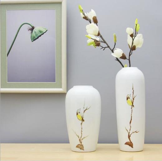 【陶瓷花瓶】陶瓷花瓶三件套 景德镇陶瓷工艺品家居装饰摆件 商品图1