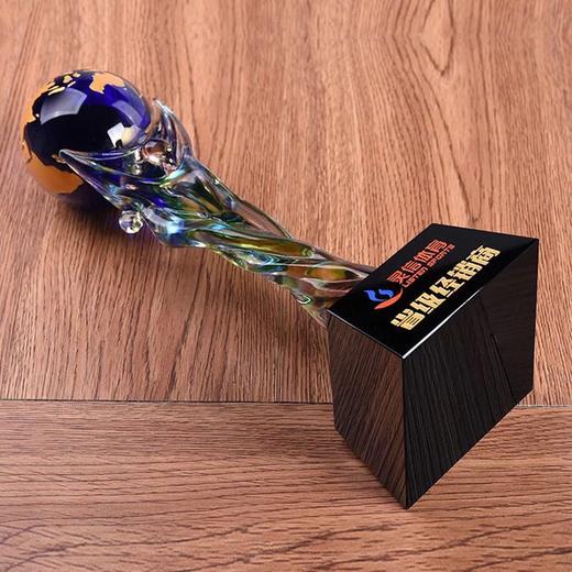 琉璃奖杯 奖牌水晶奖杯定做创意奖杯足球奖杯大力神杯 商品图3