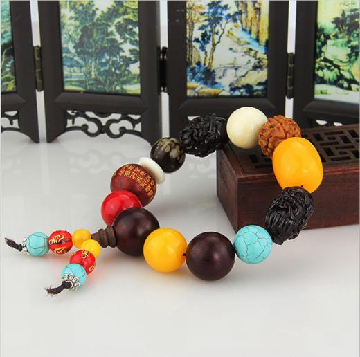 【汽车挂件】佛珠菩提子保平安符汽车挂件档位珠汽 商品图2