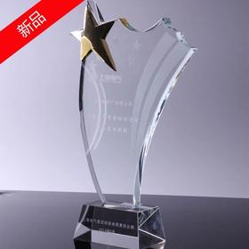奖杯水晶 定制奖杯 水晶 定制 五角星奖牌水晶奖牌创意奖杯