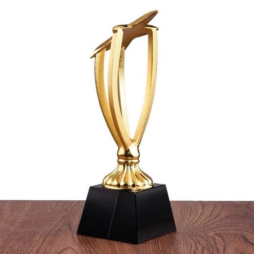 金属奖杯定制五角星奖杯纪念品定做公司年会表彰用品水晶奖杯刻字 商品图4