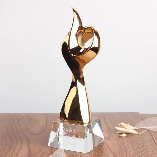 大拇指奖杯金属奖杯定制高档创意水晶舞蹈奖杯定做纪念品刻字 商品图3
