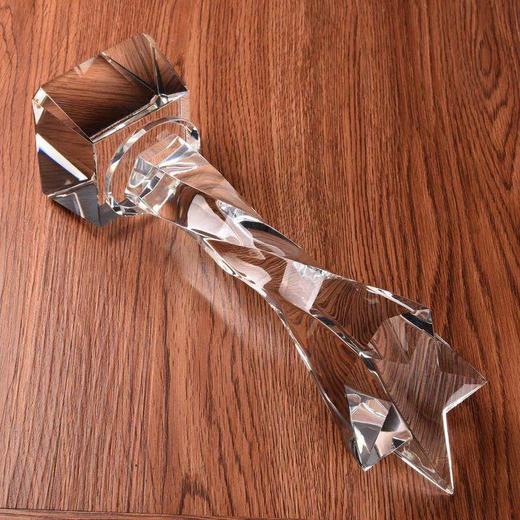 创意水晶奖杯奖牌定制高档五角星奖杯授权牌加盟牌颁奖制作刻字 商品图3