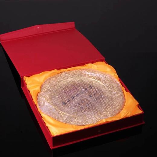 金属奖盘定制经销商授权牌定做退休纪念品 圆形金银铜纪念盘定制 商品图3