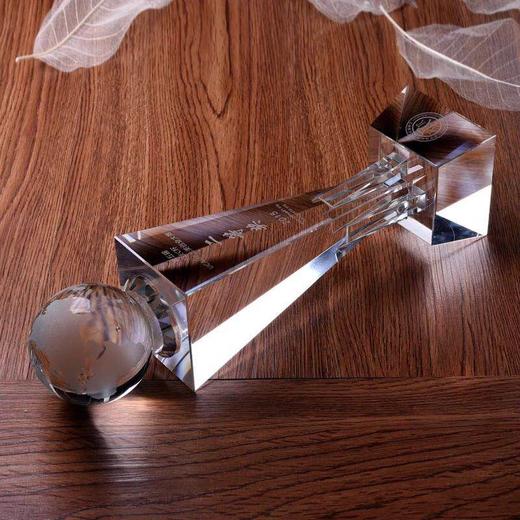 水晶奖杯奖牌定制定做授权牌荣誉奖杯足球篮球地球高尔夫比赛奖杯 商品图4