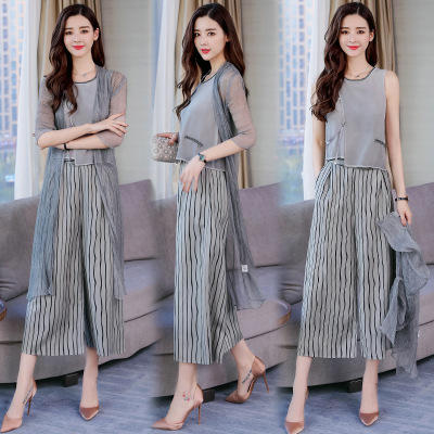 AL JRM6118  套装女2018春夏装新款女装小香风时髦三件套 商品图1