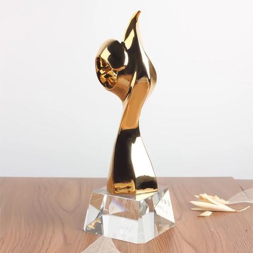 大拇指奖杯金属奖杯定制高档创意水晶舞蹈奖杯定做纪念品刻字 商品图4