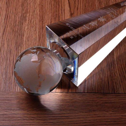 水晶奖杯奖牌定制定做授权牌荣誉奖杯足球篮球地球高尔夫比赛奖杯 商品图2