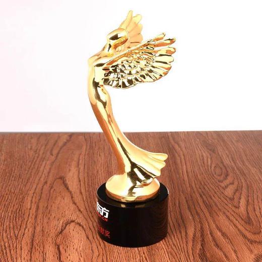 金属奖杯定制奥斯卡小金人水晶奖杯定做比赛水晶奖杯纪念品定做 商品图2