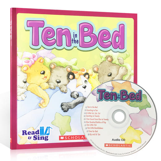 英文原版 Read and Sing:ten in the Bed 附CD 儿童启蒙英语韵文 商品图0