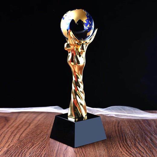 金属水晶奖牌定制 加急现货定做 足球篮球排球运动趣味运动会奖杯 商品图1