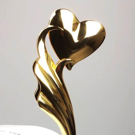 金属奖杯定制 爱心奖杯活动纪念品奖杯 水晶 定制水晶奖杯 商品图4