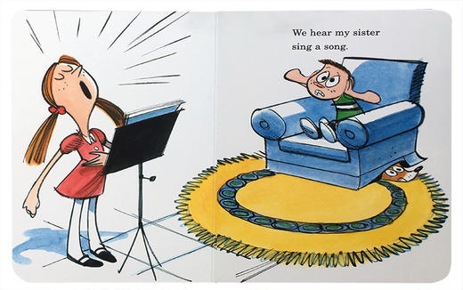 英文原版 The Ear Book 耳朵书 苏斯博士 Dr. Seuss 低幼儿童基础感官声音与耳朵英语阅读启蒙读物纸板书 撕不烂 商品图5