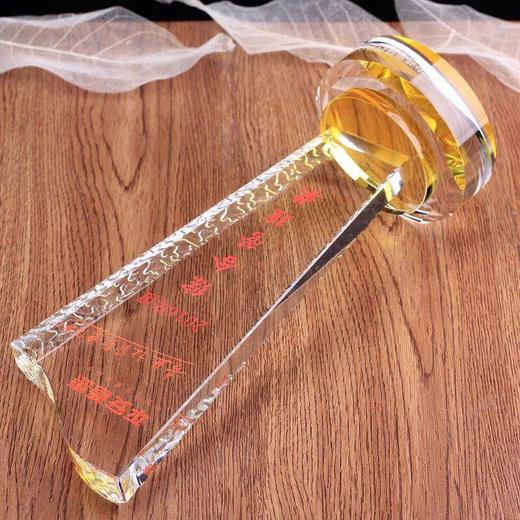 水晶奖杯定制现货定做比赛奖杯水晶奖牌定做免费刻字企业颁奖奖杯 商品图4