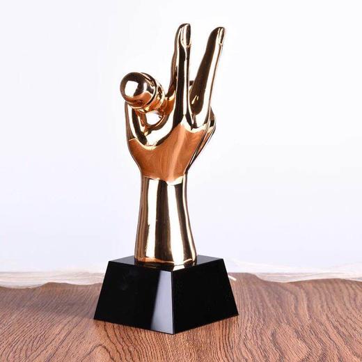 唱歌比赛 校园十佳歌手奖杯 水晶奖杯金属奖杯定制刻字唱歌纪念品 商品图1