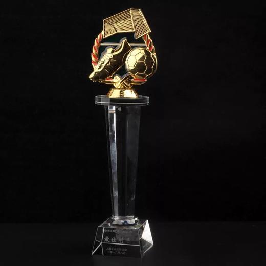 足球比赛奖杯定制水晶奖杯体育项目纪念品表彰用品定做刻字 商品图2