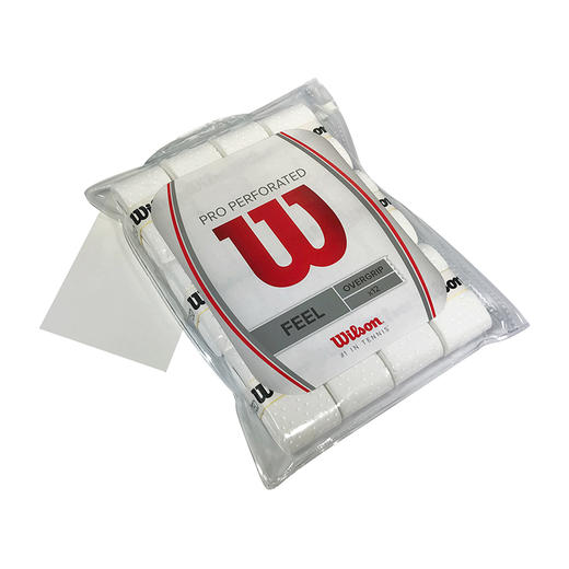 威尔胜(wilson)网拍手胶 威尔逊网球拍吸汗带 wrz4006wh白带孔(12条)