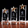 高档五角星水晶奖杯定制定做创意优秀员工颁奖奖杯奖品制作刻字 商品缩略图1