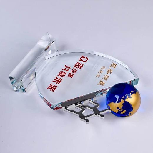 创意水晶奖杯奖牌定制高档授权牌荣誉冠军比赛奖杯定做颁奖刻字 商品图4