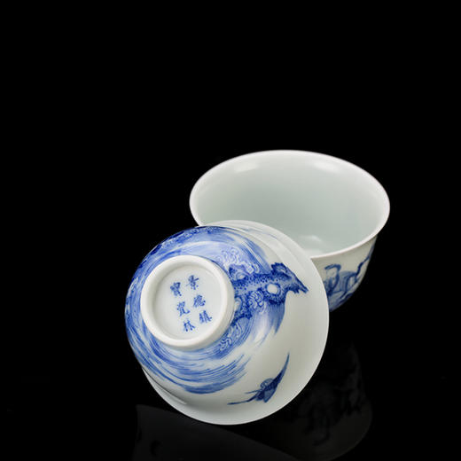 宝瓷林 青花柴窑仙人渡海杯 商品图2