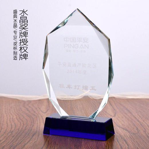 奖杯制作水晶奖杯制作水晶奖牌纪念牌聘书加盟牌代理牌刻字 商品图0