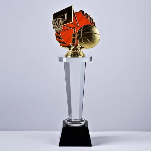 高档篮球水晶奖杯定制NBA比赛运动会MVP篮球赛冠军奖杯定做颁奖 商品图2
