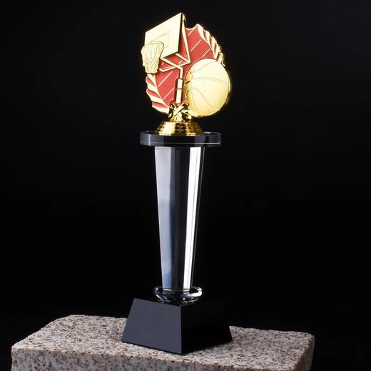 高档篮球水晶奖杯定制NBA比赛运动会MVP篮球赛冠军奖杯定做颁奖 商品图1